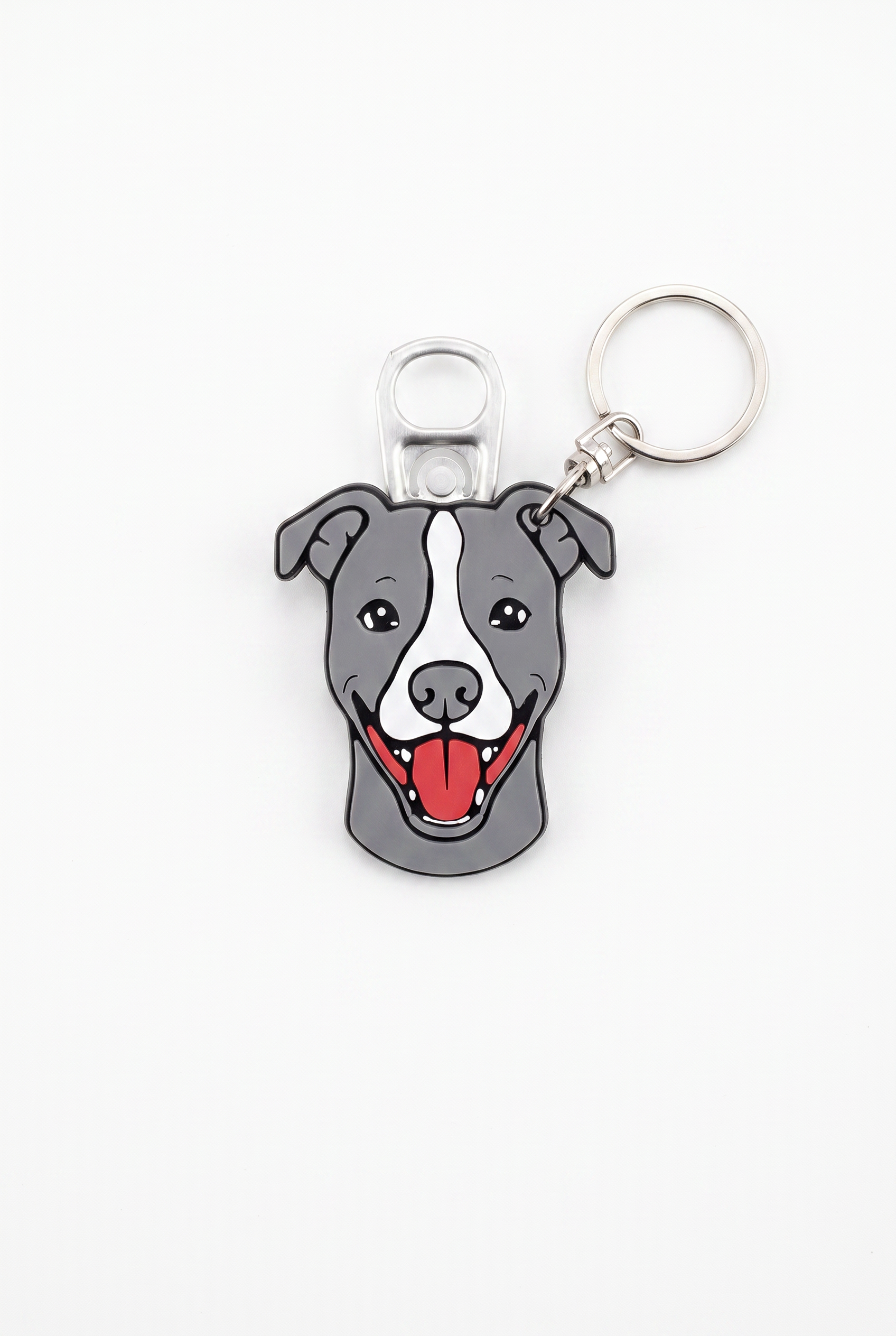 Pitbull Figürlü Açacaklı Anahtarlık