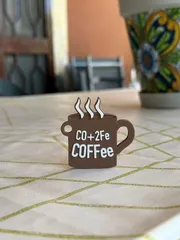 Co+2Fe Kahve Bardağı Figürlü Anahtarlık