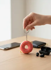 Donat Figürlü Anahtarlık