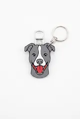 Pitbull Figürlü Açacaklı Anahtarlık